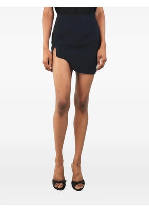 Mother of All asymmetric slit mini skirt - Black