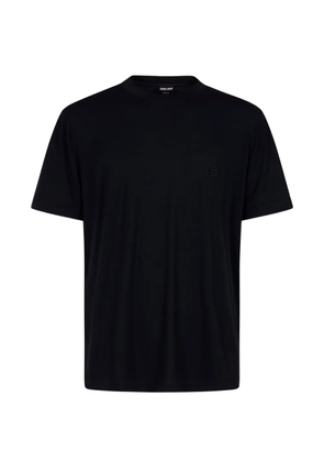 Giorgio Armani GA logo-embroidered T-shirt - Black