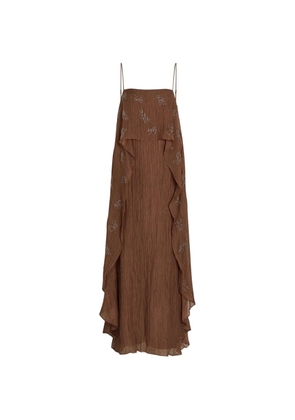 STAUD Valencia maxi dress - Brown