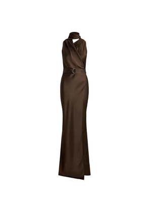 Ralph Lauren Collection Rynn sleeveless gown - Brown