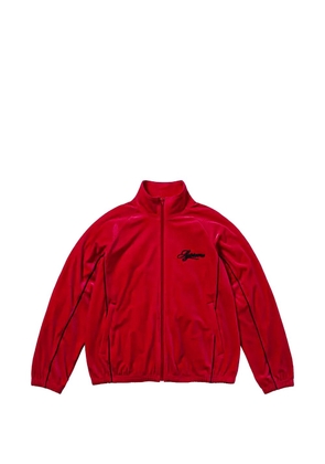 Supreme long-sleeve zip-up track jacket - Red