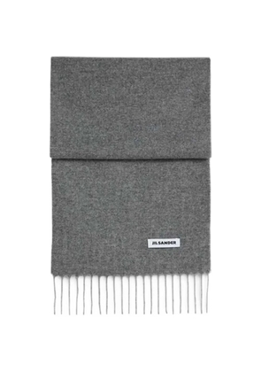Jil Sander fringed-edge scarf - Grey