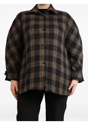 Dedar Teder check padded shirt - Brown