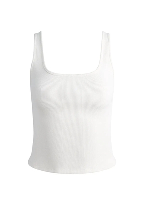 alice + olivia Daryn ribbed tank top - White
