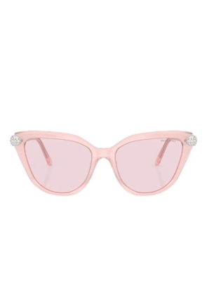 Swarovski Eyewear crystal-embellished cat-eye sunglasses - Pink