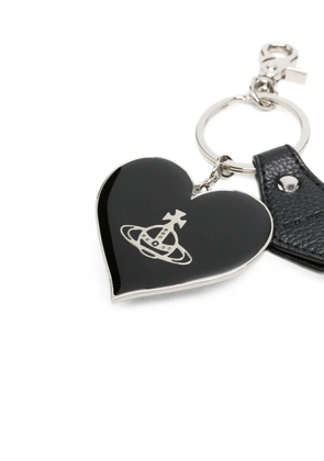Vivienne Westwood Mirror Heart Orb keyring - Silver
