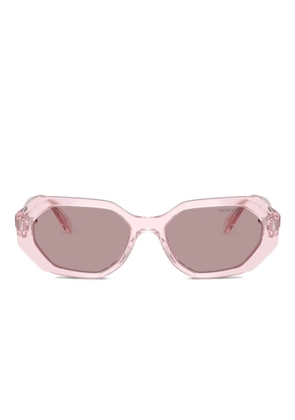 Swarovski Eyewear round crystal-embellished sunglasses - Pink