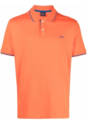 Paul & Shark tipped cotton polo shirt - Orange