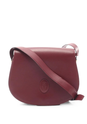 Cartier 2010s Mast line logo-embossed shoulder bag - Red