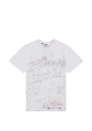 Billionaire Boys Club sketch-print T-shirt - Purple