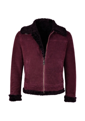 Hettabretz suede belted jacket - Purple