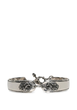 Enfants Riches Déprimés Rose and Cross bracelet - Silver