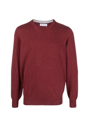 Brunello Cucinelli crew-neck cashmere sweater - Red