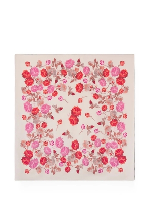 FRAME Lucky floral-print scarf - Neutrals