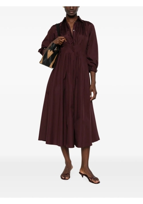 'S Max Mara pleated shirt midi dress - Purple
