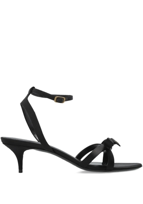 Balenciaga bow-embellished kitten-heel sandals - Black