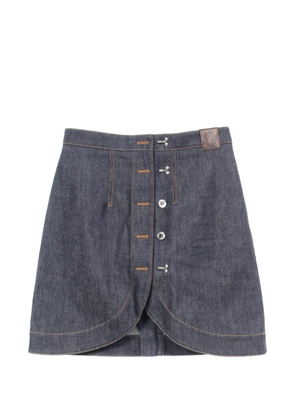 Louis Vuitton Pre-Owned 2020s zip-fastening midi skirt - Blue