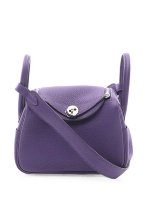 Hermès Pre-Owned mini Lindy Taurillon Clemence tote bag - Purple