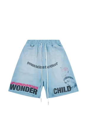 Paly Bobby Driscoll graphic-print shorts - Blue