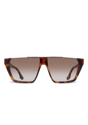 Victoria Beckham Eyewear geometric-frame sunglasses - Brown