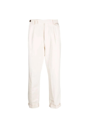 Brunello Cucinelli pleated cuffed trousers - Neutrals