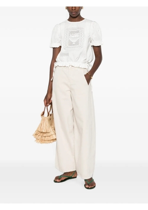 DAMSON MADDER Erika barrel-leg jeans - Neutrals