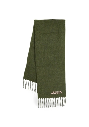 ISABEL MARANT Firny fringed scarf - Green