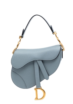 Christian Dior Pre-Owned 2021 Grained Calfskin Saddle Bag shoulder bag - Blue