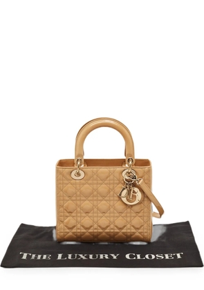 Christian Dior Pre-Owned 2011 medium Lady Dior Cannage tote bag - Neutrals