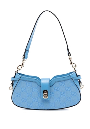 Gucci Pre-Owned 2016-2026 Mini GG Canvas Moon Side shoulder bag - Blue