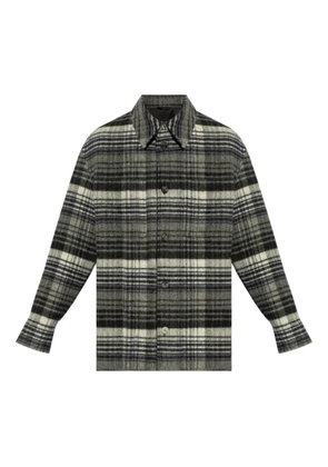 FENDI checked button-up shirt - Green