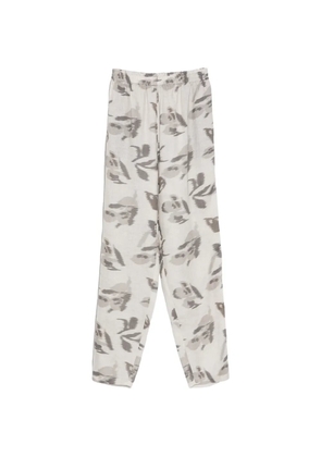 Emporio Armani abstract-print trousers - Grey