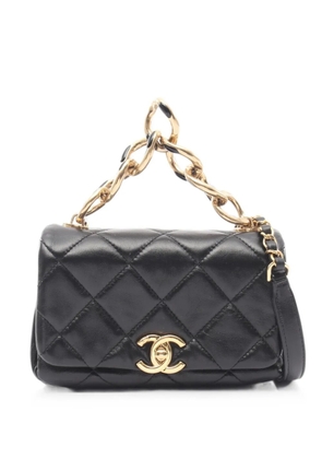 CHANEL Pre-Owned 2021 matelasse CC shoulder bag - Black