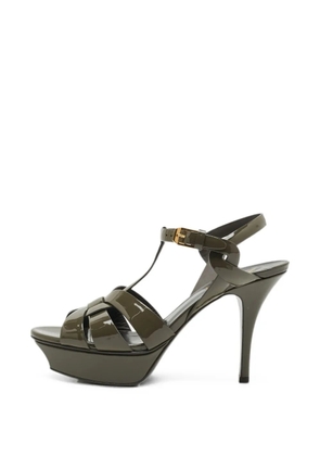 Saint Laurent Pre-Owned Tribute platform sandals - Green