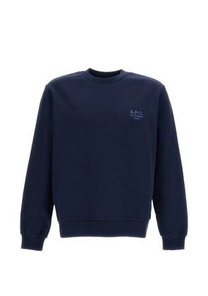 A.P.C. logo-embroidered sweater - Blue