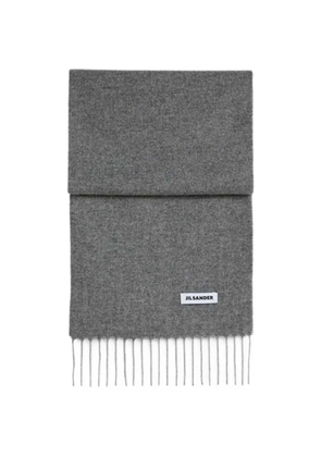 Jil Sander fringed-edge scarf - Grey