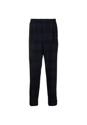 Brunello Cucinelli plaid tailored trousers - Black