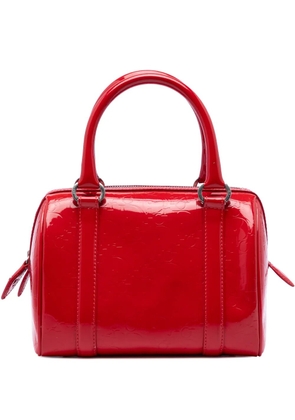 Christian Dior Pre-Owned 2009 Oblique Patent boston bag - Red