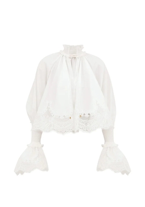 ZIMMERMANN Alchemy lace-trim blouse - White