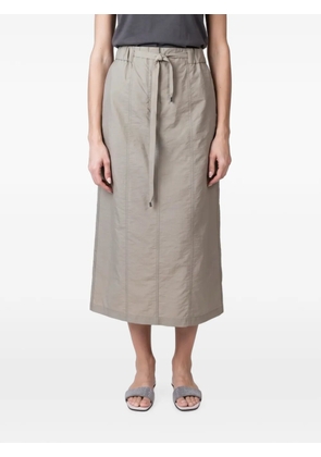 Brunello Cucinelli tie-fastening midi skirt - Neutrals