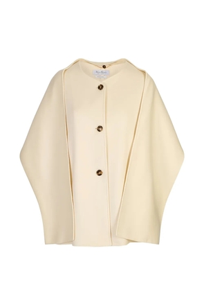 Max Mara button-fastening cape coat - Neutrals