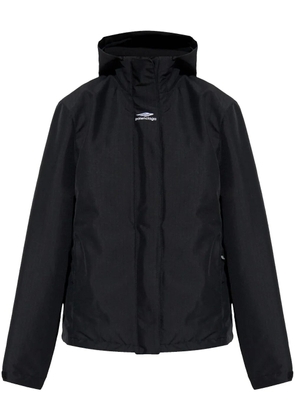 Balenciaga logo-print padded jacket - Black