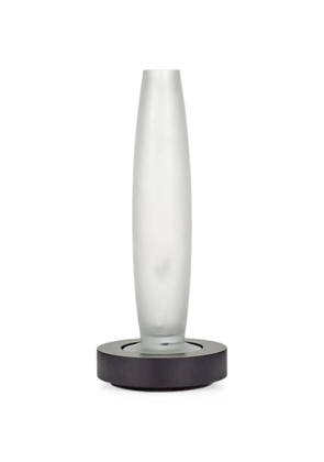 Serax LYS 2 frosted-glass wooden-base vase - White