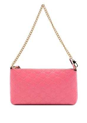 Gucci Pre-Owned 2000-2015 Guccissima Chain Pochette shoulder bag - Pink