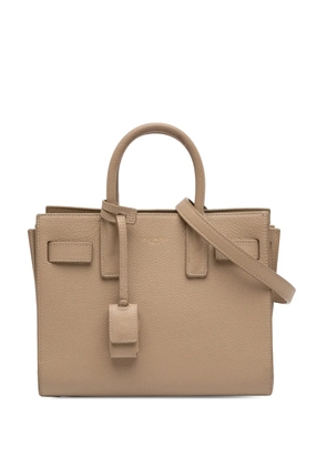 Saint Laurent Pre-Owned 2023 Nano Grained Calfskin Sac de Jour satchel - Neutrals