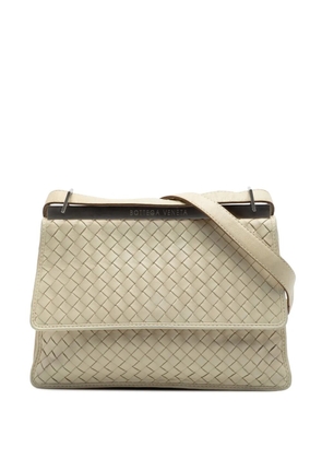 Bottega Veneta Pre-Owned 20th Century Nappa Intrecciato Frame crossbody bag - White