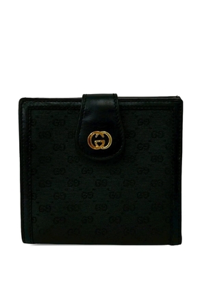 Gucci Pre-Owned 20th Century Micro GG Supreme Bifold Wallet small wallets - Black