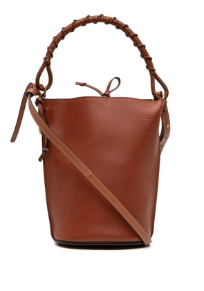 Loewe Pre-Owned 2019 Calfskin Anagram Gate Bucket Bag satchel - Brown
