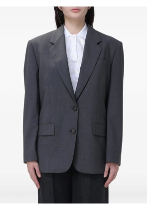 Brunello Cucinelli single-breasted wool blazer - Grey