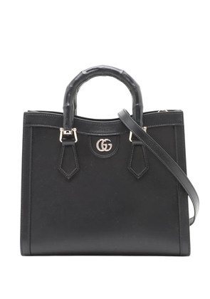 Gucci Pre-Owned 2016-2026 Medium Calfskin Bamboo Diana satchel - Black